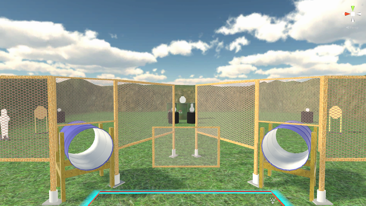 PractisimVR virtual shooting stage